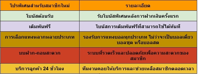 โปรโมชั่นแทงบอล